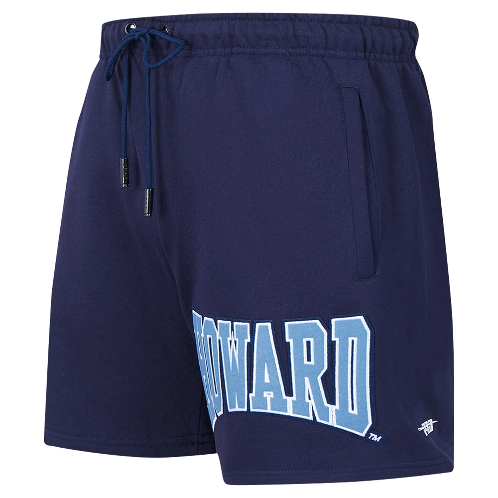 Men's Pro Standard Navy Howard Bison Crest Shorts