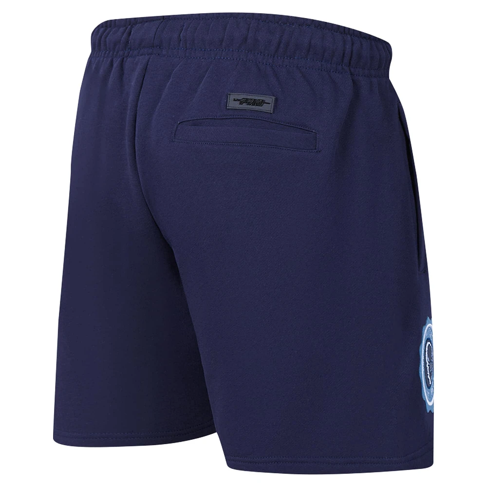 Men's Pro Standard Navy Howard Bison Crest Shorts