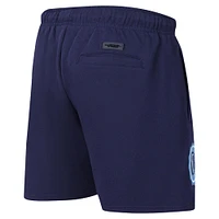 Men's Pro Standard Navy Howard Bison Crest Shorts