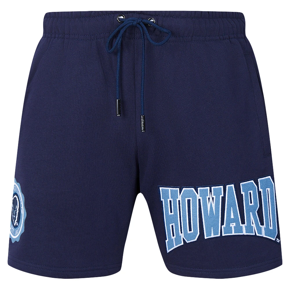 Men's Pro Standard Navy Howard Bison Crest Shorts