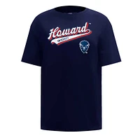 Women's Pro Standard Navy Howard Bison Script Tail Oversized Boyfriend T-Shirt