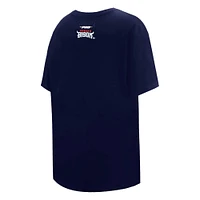 Women's Pro Standard Navy Howard Bison Script Tail Oversized Boyfriend T-Shirt