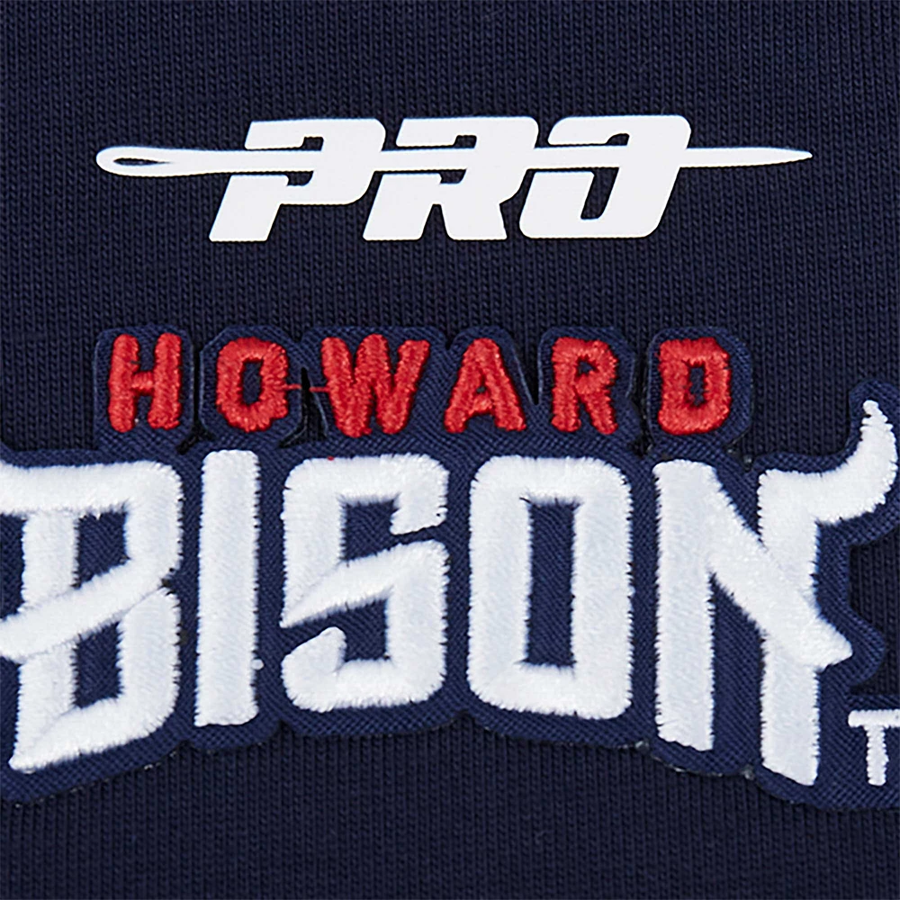 Women's Pro Standard Navy Howard Bison Script Tail Oversized Boyfriend T-Shirt