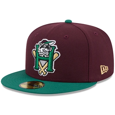 Casquette ajustée 59FIFTY violette Hudson Valley Renegades pour homme de New Era