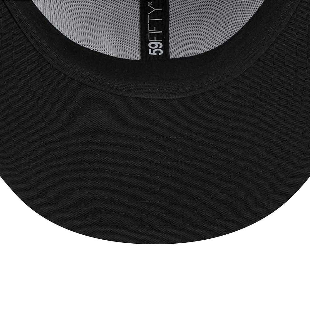 Casquette ajustée 59FIFTY Marvel x Minor League Hudson Valley Renegades New Era pour homme, bleu marine/gris