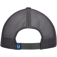 Men's Huk Olive Huks and Bars Trucker Snapback Hat