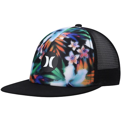 Men's Hurley Black Balboa Trucker Snapback Hat