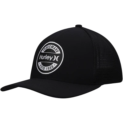 Men's Hurley Black Charter Trucker Snapback Hat