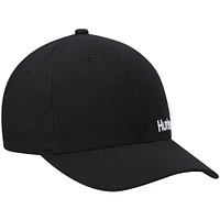 Men's Hurley Black Corp Textured Tri-Blend Flex Fit Hat