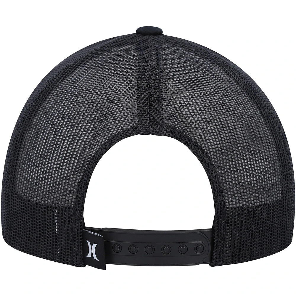 Men's Hurley Black Ultra Destination California Republic Trucker Snapback Hat