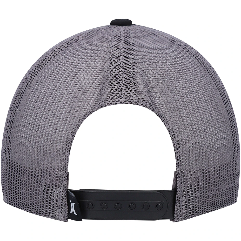 Men's Hurley Black United Trucker Snapback Hat