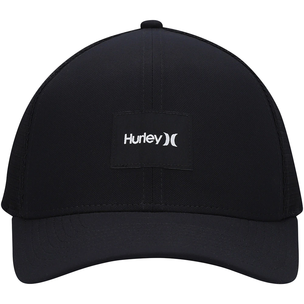 Men's Hurley Black Warner Trucker Snapback Hat