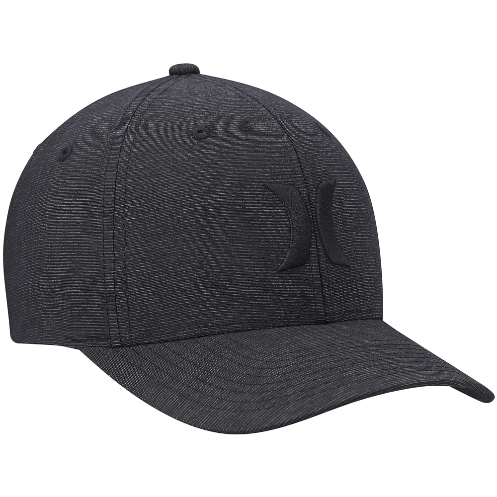 Men's Hurley Graphite Logo Textures Flex Hat