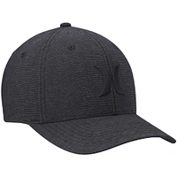 Men's Hurley Graphite Logo Textures Flex Hat