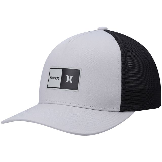 Casquette Hurley Grey/Black 2.0 Trucker Snapback pour homme - Casquette