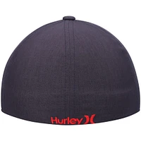 Men's Hurley Heathered Black Sonic H2O-Dri Phantom Flex Hat