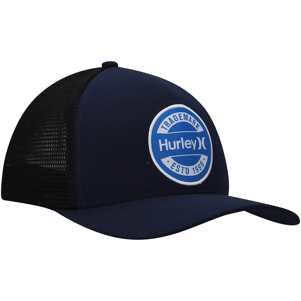 Men's Hurley Navy Charter Trucker Snapback Hat