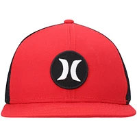 Men's Hurley Red Circle Trucker Snapback Hat
