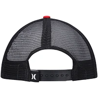 Men's Hurley Red Circle Trucker Snapback Hat