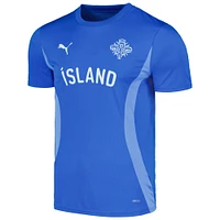 Men's Puma Blue Iceland National Team 2024 Pre-Match Jersey