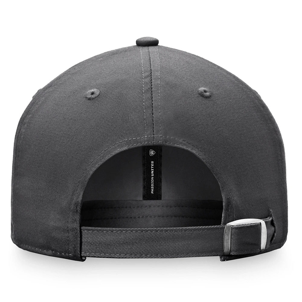 Men's Top of the World Charcoal Idaho Vandals Slice Adjustable Hat