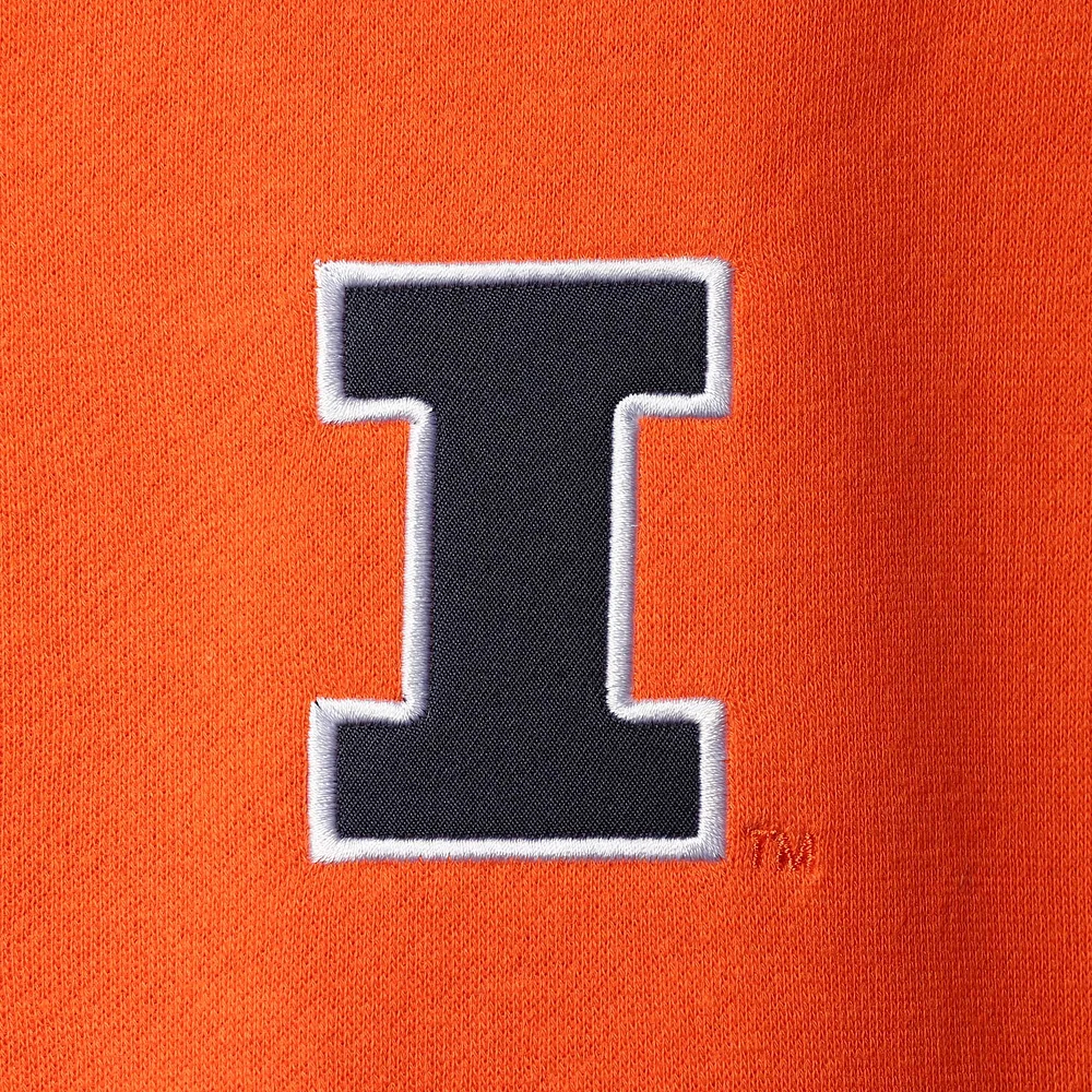 Men's Colosseum Orange Illinois Fighting Illini Tortugas Logo Quarter-Zip Jacket