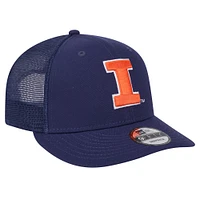 Men's New Era Navy Illinois Fighting Illini Trucker 9FIFTY Snapback Hat