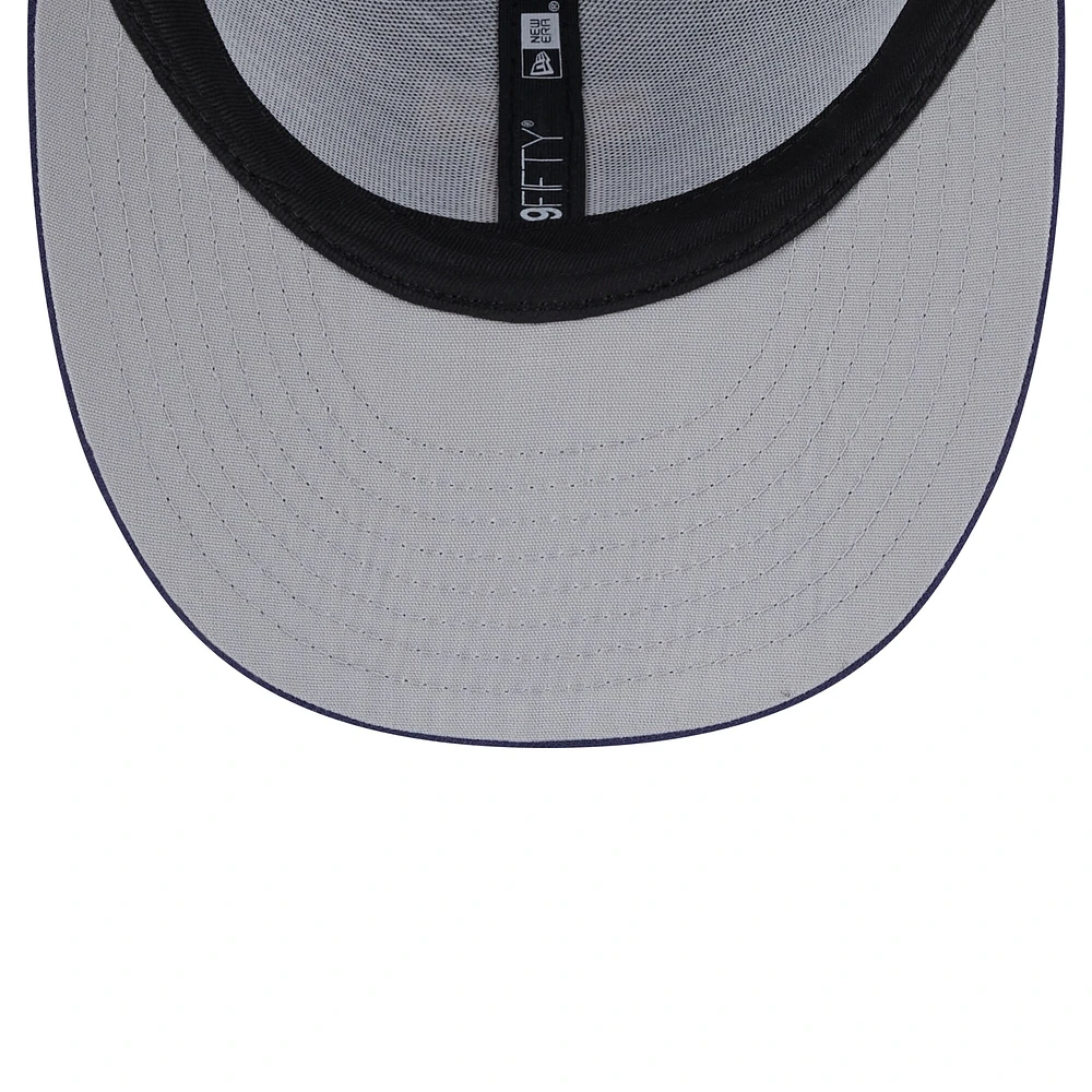 Men's New Era Navy Illinois Fighting Illini Trucker 9FIFTY Snapback Hat