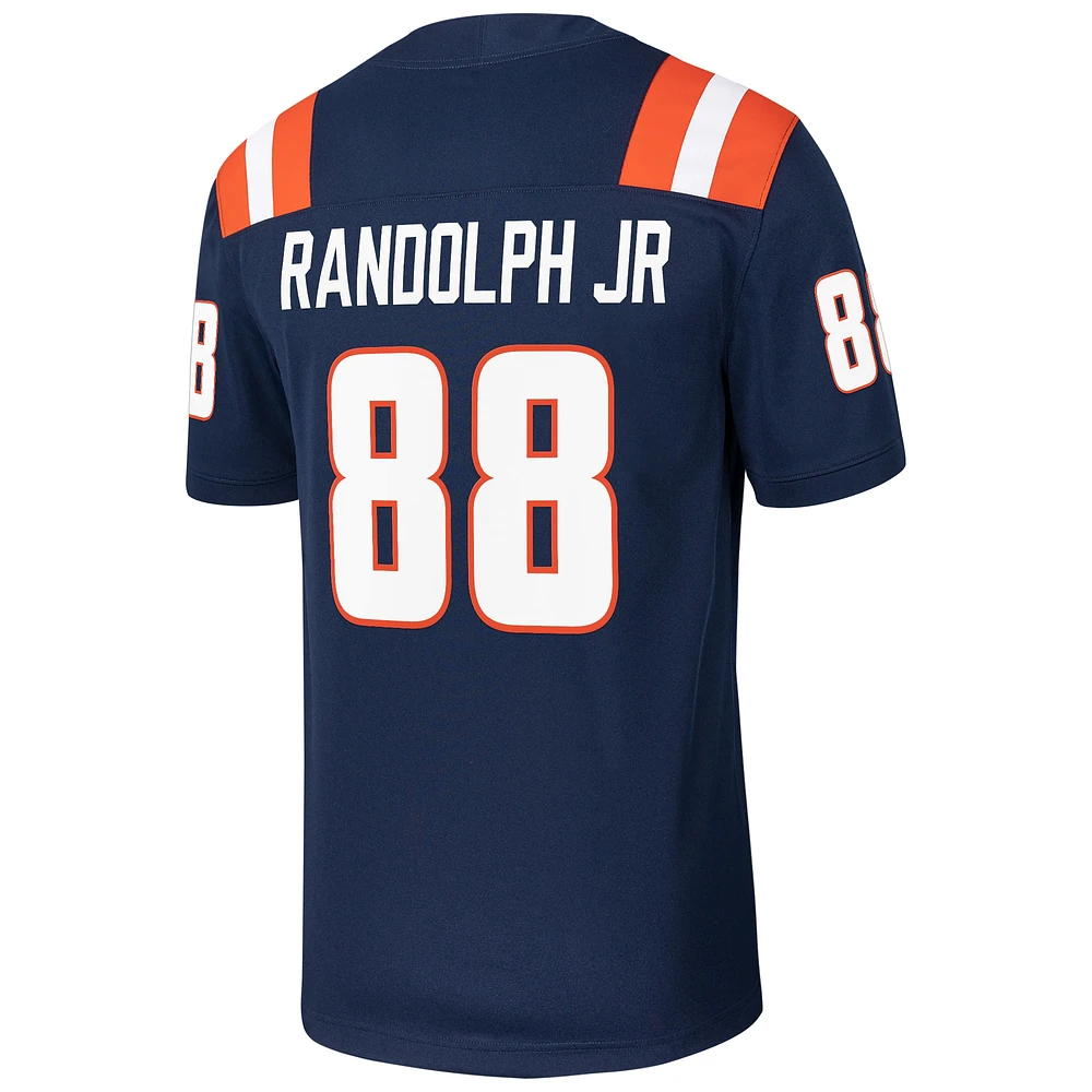 Men's Nike Keith Randolph Jr. Navy Illinois Fighting Illini NIL Football Game Jersey