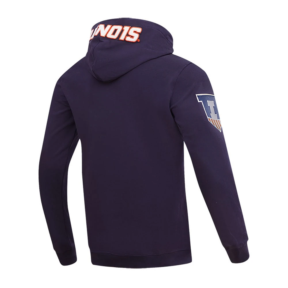 Men's Pro Standard Navy Illinois Fighting Illini Classic Pullover Hoodie