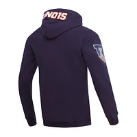 Men's Pro Standard Navy Illinois Fighting Illini Classic Pullover Hoodie