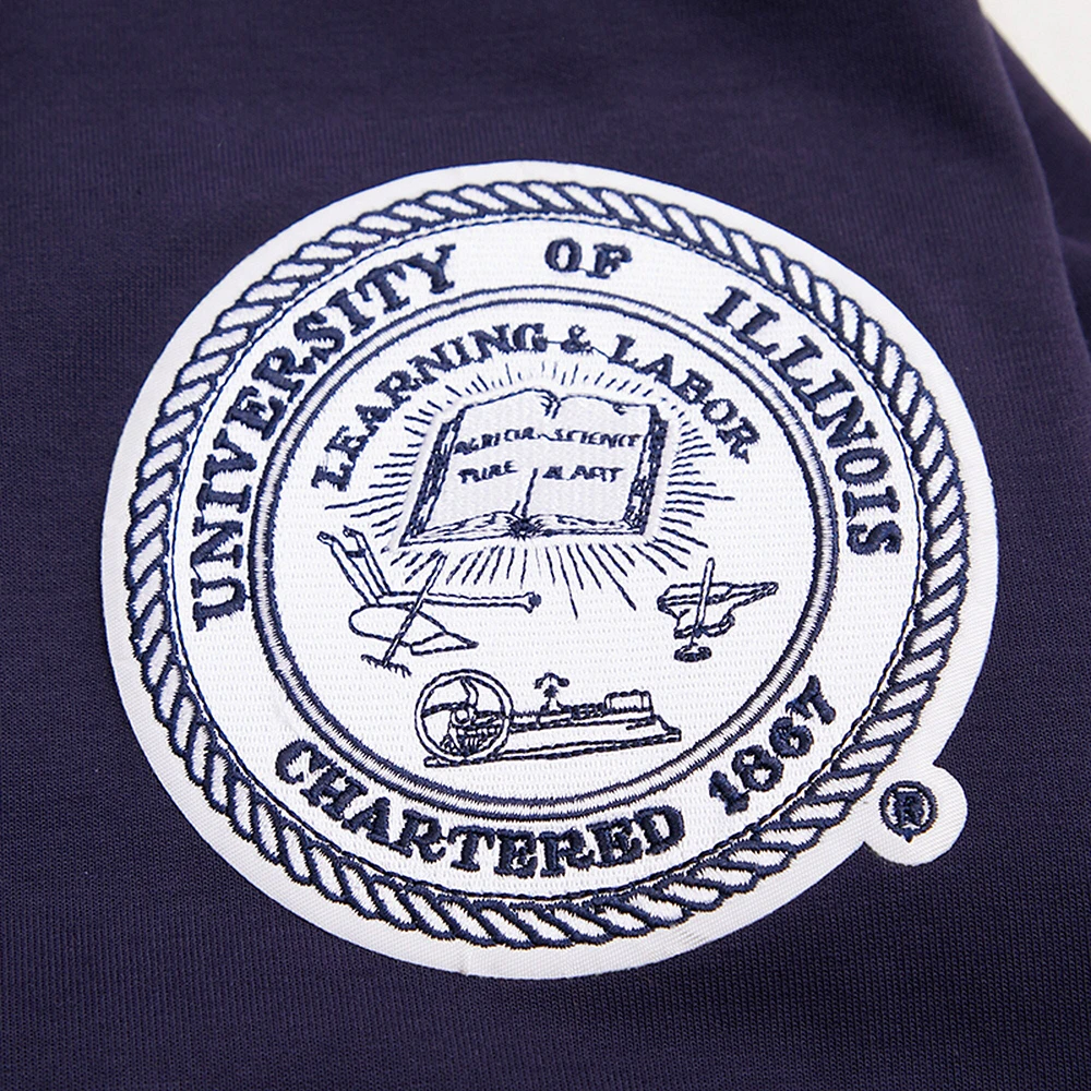 Men's Pro Standard Navy Illinois Fighting Illini Classic Pullover Hoodie