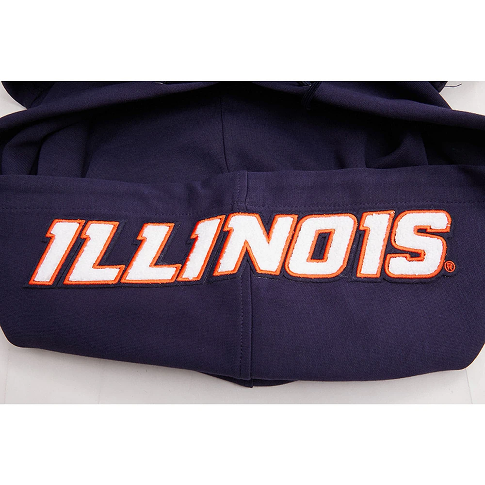 Men's Pro Standard Navy Illinois Fighting Illini Classic Pullover Hoodie