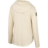 Women's Colosseum Cream Illinois Fighting Illini OHT Military Appreciation Casey Raglan Long Sleeve Hoodie T-Shirt