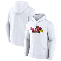 Men's Fanatics  White Illinois State Redbirds Primary Logo Pullover Hoodie