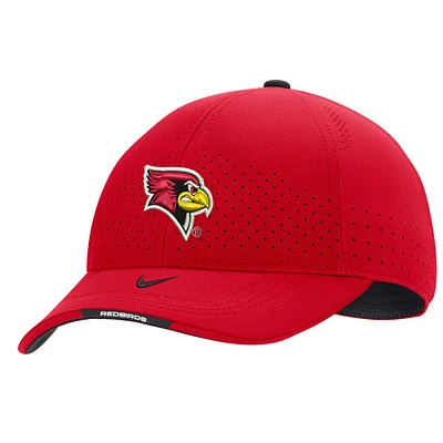 Casquette réglable pour homme Nike Illinois State Redbirds 2022 Sideline Legacy91 Performance rouge