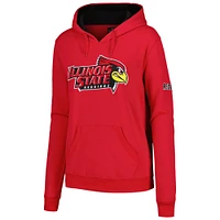 Women's Stadium Athletic Red Illinois State Redbirds Big Logo Pullover Hoodie