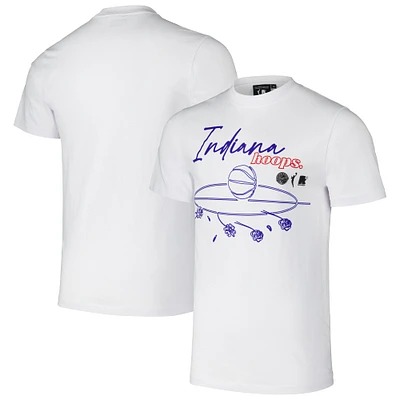 T-shirt unisexe round21 blanc Indiana Fever Hoops