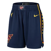 Women's Nike Navy Indiana Fever On-Court Victory Performance Shorts