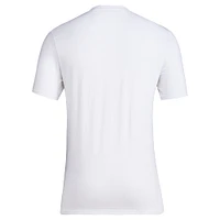 adidas  White Indiana Hoosiers 2023 On Court Bench Fresh T-Shirt