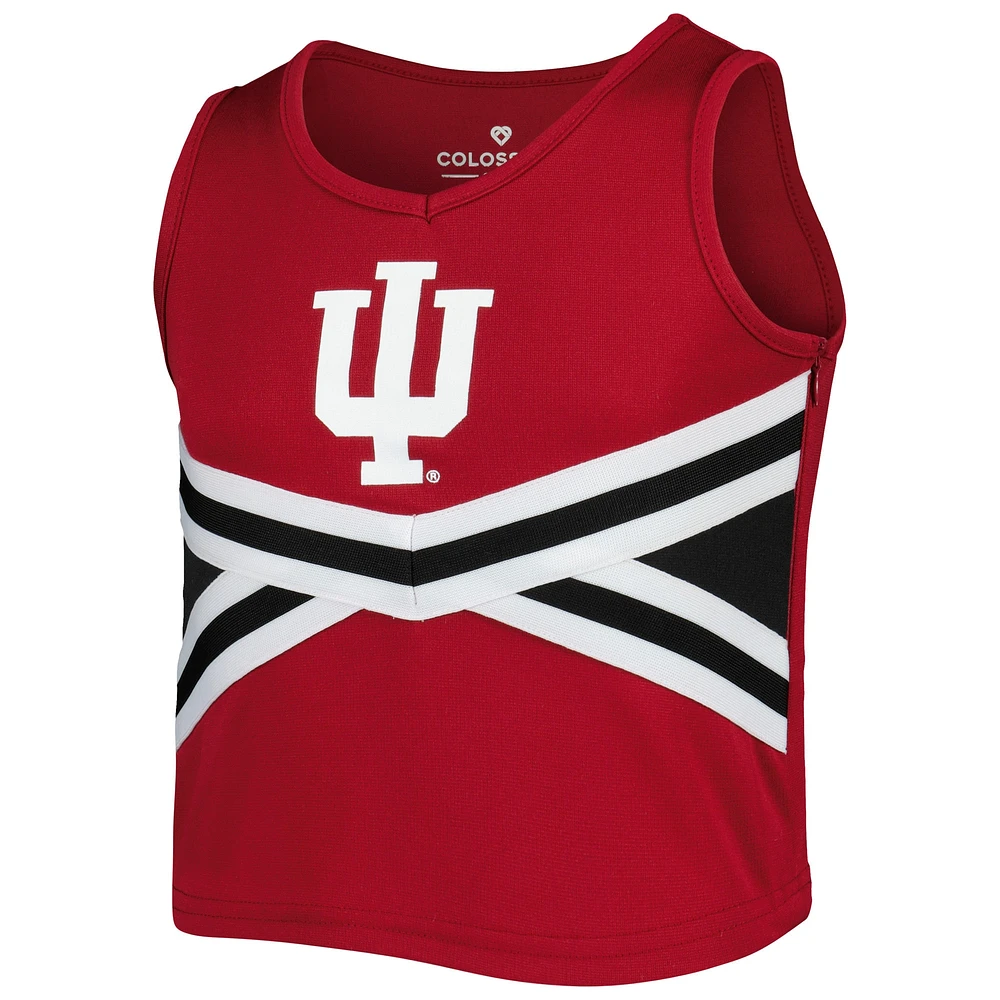 Girls Youth Colosseum Crimson Indiana Hoosiers Carousel Cheerleader Set