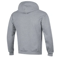 Men's Champion  Heather Gray Indiana Hoosiers Arched Logo Fleece Pullover Hoodie