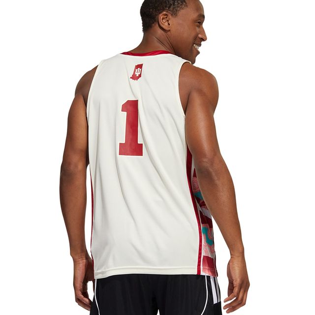 Maillot de basket-ball adidas Indiana Hoosiers Honoring Black Excellence Replica crème pour homme