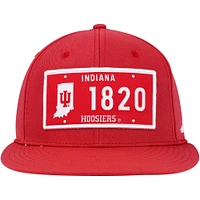 Men's adidas  Crimson Indiana Hoosiers Established Snapback Hat