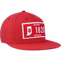 Men's adidas  Crimson Indiana Hoosiers Established Snapback Hat