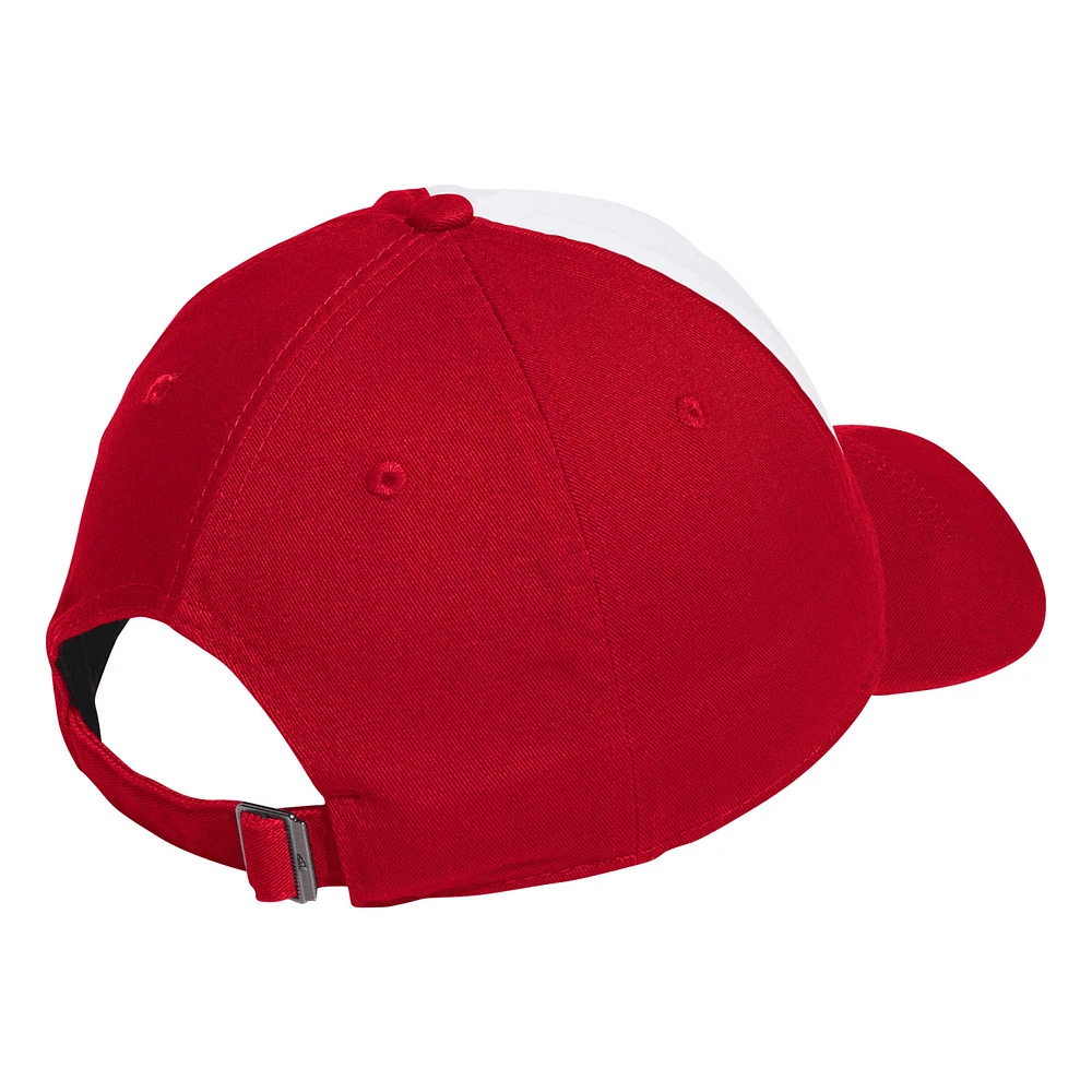 Men's adidas White/Crimson Indiana Hoosiers Slouch Adjustable Hat