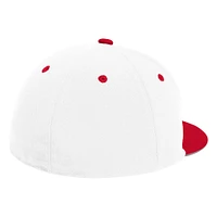 Men's adidas White Indiana Hoosiers On-Field Baseball Fitted Hat