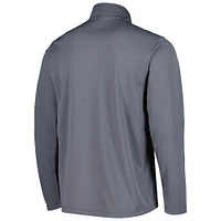 Men's Champion Gray Indiana Hoosiers Textured Quarter-Zip Jacket