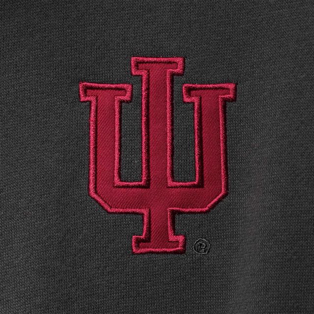 Colosseum Charcoal Indiana Hoosiers Tortugas Logo Quarter-Zip Pullover pour homme