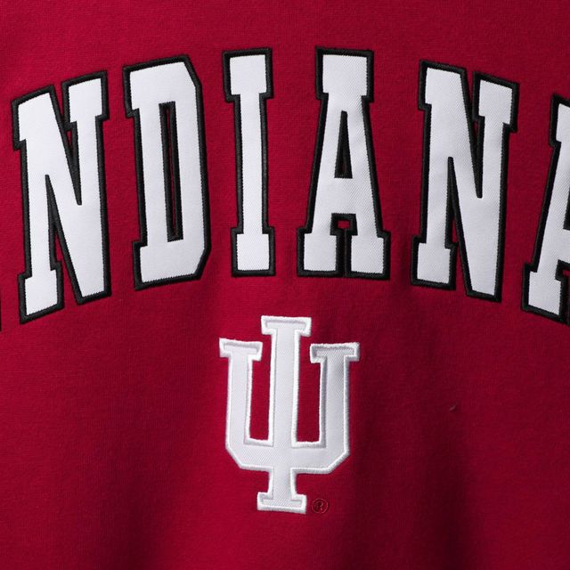 Colosseum Crimson Indiana Hoosiers Arch & Logo Crew Neck Sweat-shirt pour homme